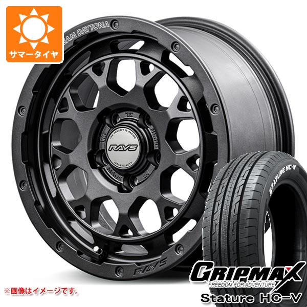 【タイヤ交換対象】T31エクストレイル用 サマータイヤ グリップマックス スタチャー HC-V 215/65R16C 109/107S ホワイトレター レイズ デイトナ M9+ スペックM 7.0-16 タイヤホイール4本セット｜タイヤマックス
