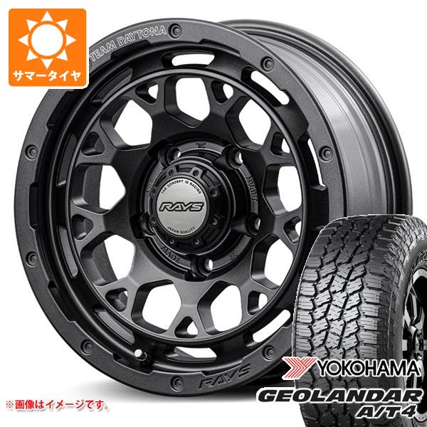 【タイヤ交換対象】スズキ ジムニーシエラ JB74W用 サマータイヤ ヨコハマ ジオランダー A/T4 G018 215/70R16 100H ブラックレター レイズ デイトナ M9+ スペックM 6.0-16 タイヤホイール4本セット|タイヤマックス