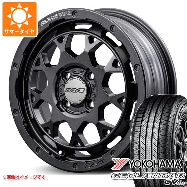 【タイヤ交換対象】サマータイヤ 165/60R15 77H ヨコハマ ジオランダー CV G058 レイズ デイトナ M9+ スペックM 5.0-15 タイヤホイール4本セット