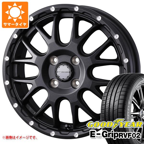 【タイヤ交換対象】サマータイヤ 165/65R14 79H グッドイヤー エフィシエントグリップ RVF02 マッドヴァンス08 4.5-14 タイヤホイール4本セット