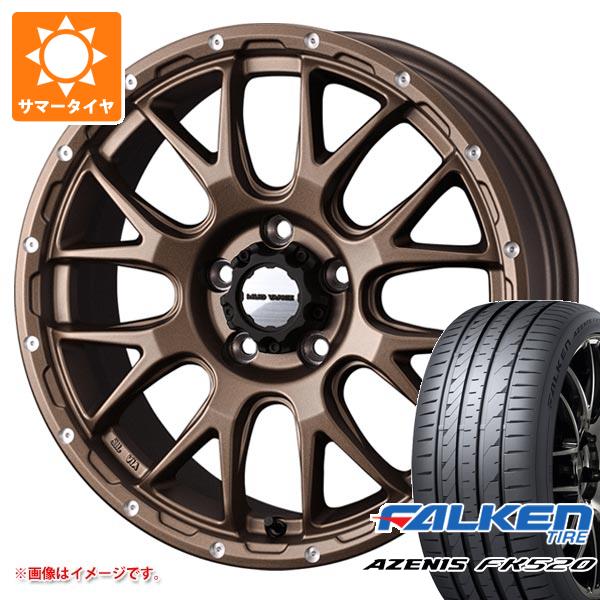 【タイヤ交換対象】サマータイヤ 235/55R18 104Y XL ファルケン アゼニス FK520L マッドヴァンス08 7.5-18 タイヤホイール4本セット