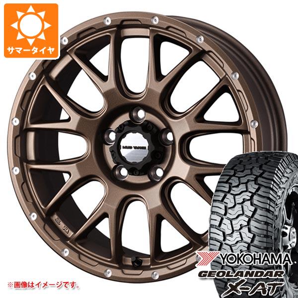 【タイヤ交換対象】デリカD5用 サマータイヤ ヨコハマ ジオランダー X-AT G016 LT245/70R16 106/103Q アウトラインホワイトレター マッドヴァンス08 7.0-16 タイヤホイール4本セット|タイヤマックス