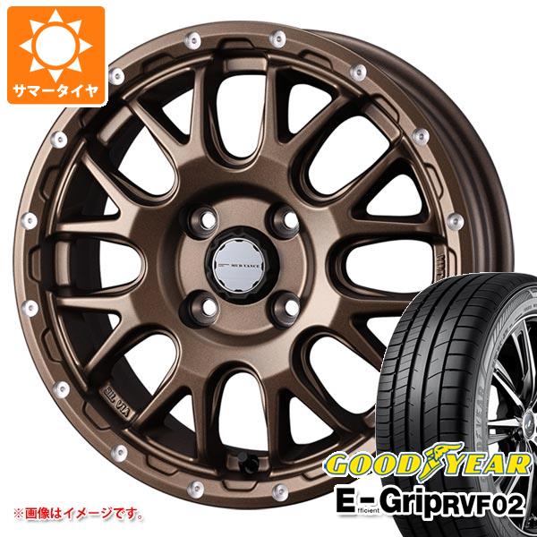 【タイヤ交換対象】サマータイヤ 165/65R14 79H グッドイヤー エフィシエントグリップ RVF02 マッドヴァンス08 4.5-14 タイヤホイール4本セット
