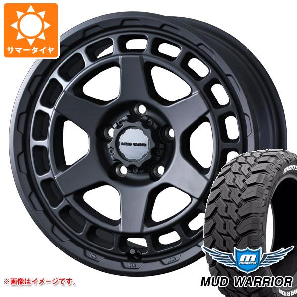 【タイヤ交換対象】5本セット ジープ ラングラー JK/JL系用 サマータイヤ モンスタ マッドウォーリアー LT265/70R17 121/118Q ホワイトレター マッドヴァンスX タイプS タイヤホイール5本セット