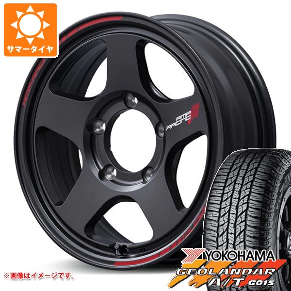 【タイヤ交換対象】5本セット ジムニー JB64W用 サマータイヤ ヨコハマ ジオランダー A/T G015 LT225/75R16 115/112R アウトラインホワイトレター MID レーシング TR50 5.5-16 タイヤホイール5本セット