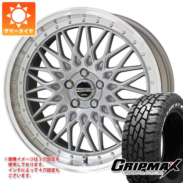 【タイヤ交換対象】ハイエース 200系用 サマータイヤ グリップマックス マッドレイジ R/T MAX LT215/70R16 100/97R ホワイトレター シュタイナー FTX 6.5-16 タイヤホイール4本セット|タイヤマックス
