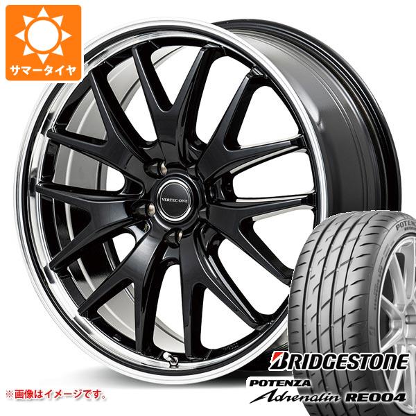 【タイヤ交換対象】サマータイヤ 195/45R17 81W ブリヂストン ポテンザ アドレナリン RE004 ヴァーテックワン エグゼ7 7.0-17 タイヤホイール4本セット