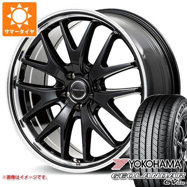 【タイヤ交換対象】サマータイヤ 195/60R17 90H ヨコハマ ジオランダー CV G058 ヴァーテックワン エグゼ7 7.0-17 タイヤホイール4本セット