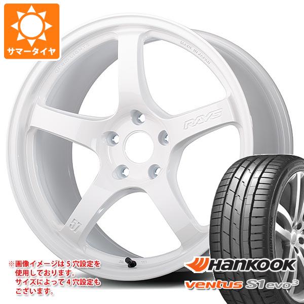 【タイヤ交換対象】サマータイヤ 235/45R18 98Y XL ハンコック ベンタス S1 エボ3 K127 レイズ グラムライツ 57CR LTD 8.5-18 タイヤホイール4本セット