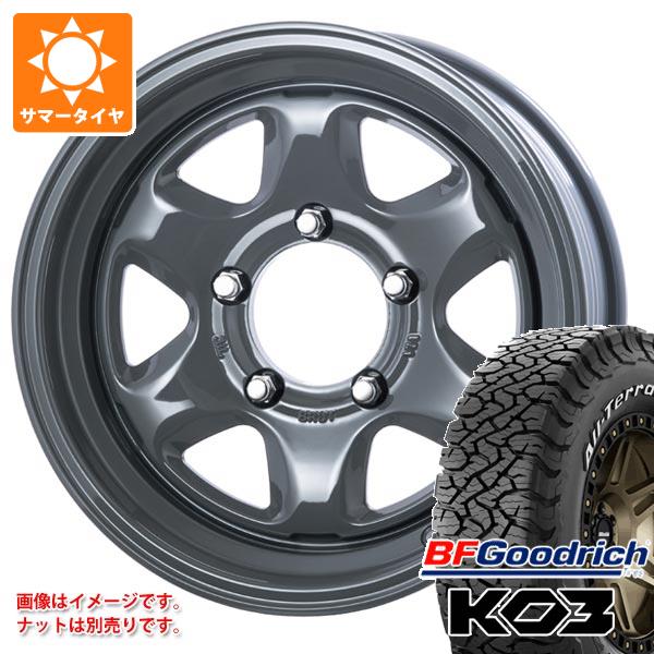 【タイヤ交換対象】5本セット スズキ ジムニーノマド JC74W用 サマータイヤ BFグッドリッチ オールテレーンT/A KO3 LT225/70R16 102/99S ホワイトレター ブルート BR-44 6.5-16 タイヤホイール5本セット