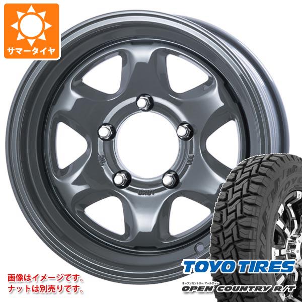 【タイヤ交換対象】スズキ ジムニーノマド JC74W用 サマータイヤ トーヨー オープンカントリー R/T 235/70R16 106Q ホワイトレター ブルート BR-44 6.5-16 タイヤホイール4本セット