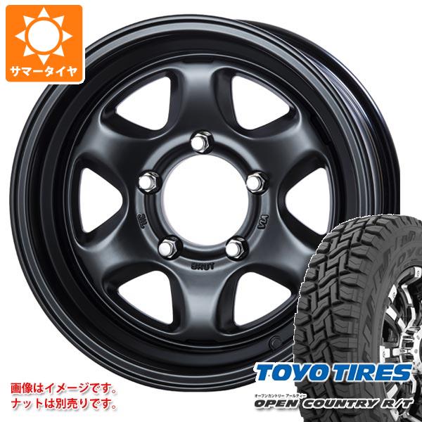【タイヤ交換対象】スズキ ジムニーノマド JC74W用 サマータイヤ トーヨー オープンカントリー R/T 235/70R16 106Q ホワイトレター ブルート BR-44 6.5-16 タイヤホイール4本セット