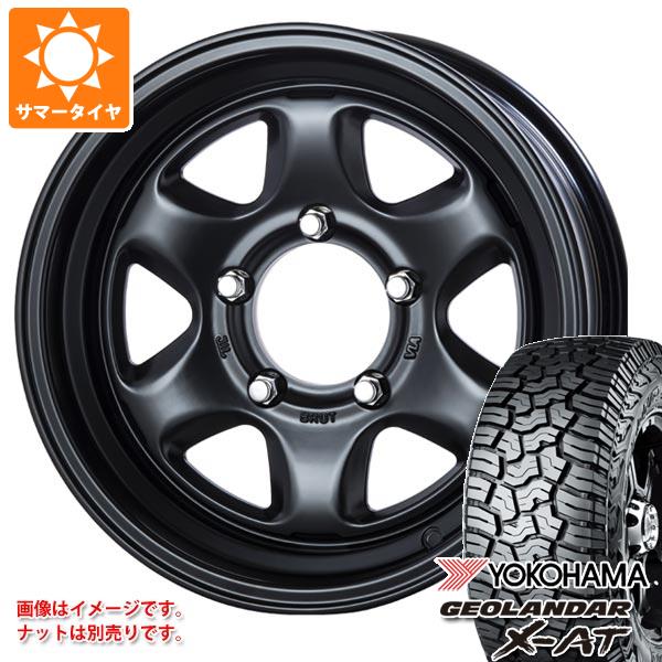 【タイヤ交換対象】5本セット ジムニーシエラ JB74W用 2026年製 サマータイヤ ヨコハマ ジオランダー X-AT G016 LT215/70R16 100/97Q ブラックレター ブルート BR-44 6.5-16 タイヤホイール5本セット｜タイヤマックス