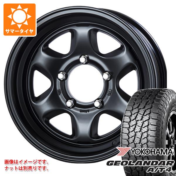 【タイヤ交換対象】スズキ ジムニーノマド JC74W用 サマータイヤ ヨコハマ ジオランダー A/T4 G018 215/70R16 100H ブラックレター ブルート BR-44 6.5-16 タイヤホイール4本セット｜タイヤマックス
