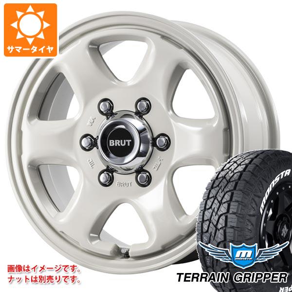 【タイヤ交換対象】ハイエース 200系用 2026年製 サマータイヤ モンスタ テレーングリッパー 215/70R16 107/105Q LT ホワイトレター ブルート BR-44 6.5-16 タイヤホイール4本セット｜タイヤマックス