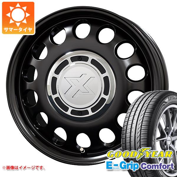 【タイヤ交換対象】サマータイヤ 165/50R15 73V グッドイヤー エフィシエントグリップコンフォート コスミック クロスブラッド スティール 4.5-15 タイヤホイール4本セット