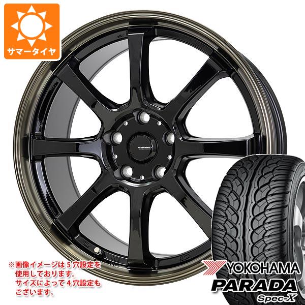 【タイヤ交換対象】サマータイヤ 235/60R18 103V ヨコハマ パラダ スペック-X PA02 ジースピード P-08 8.0-18 タイヤホイール4本セット｜タイヤマックス