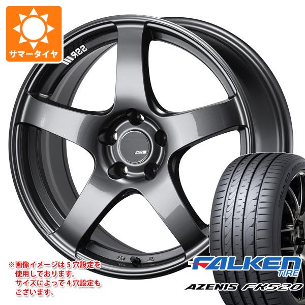 【タイヤ交換対象】サマータイヤ 235/35R19 91Y XL ファルケン アゼニス FK520L SSR GTV01 8.5-19 タイヤホイール4本セット