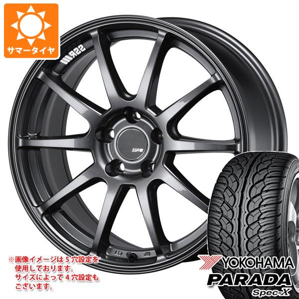【タイヤ交換対象】サマータイヤ 235/60R18 103V ヨコハマ パラダ スペック-X PA02 SSR GTV02 8.0-18 タイヤホイール4本セット|タイヤマックス