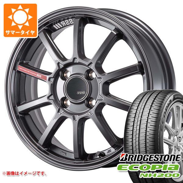 【タイヤ交換対象】サマータイヤ 195/55R16 87V ブリヂストン エコピア NH200 SSR GTV05 6.0-16 タイヤホイール4本セット