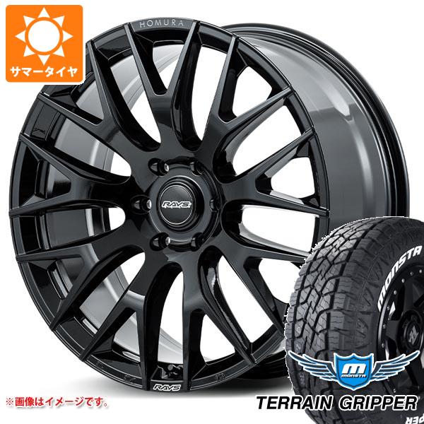 【タイヤ交換対象】ランドクルーザー300用 サマータイヤ モンスタ テレーングリッパー LT275/55R20 120/117Q ホワイトレター レイズ ホムラ 2x9R 9.0-20 タイヤホイール4本セット