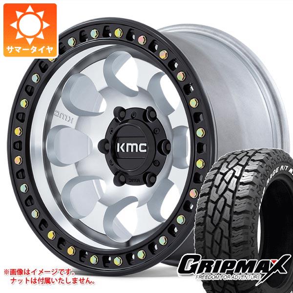 【タイヤ交換対象】5本セット ジープ ラングラー JK/JL系用 サマータイヤ グリップマックス マッドレイジ R/T MAX LT275/70R17 121/118Q ホワイトレター KMC KM550 ライオト SBL タイヤホイール5本セット