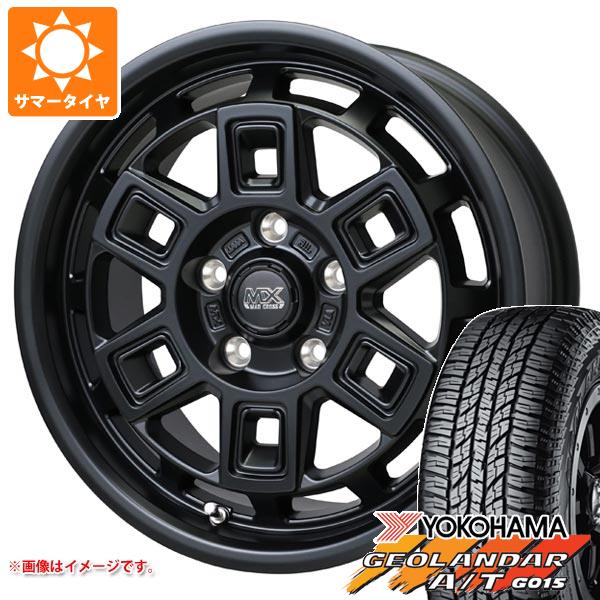 【タイヤ交換対象】デリカD5用 サマータイヤ ヨコハマ ジオランダー A/T G015 P245/70R16 106T アウトラインホワイトレター マッドクロス アイヴァー 7.0-16 タイヤホイール4本セット