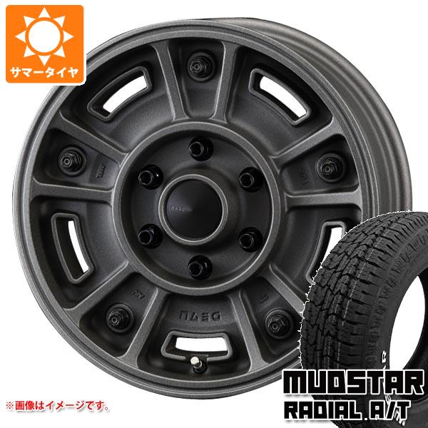 【タイヤ交換対象】ハイエース 200系用 サマータイヤ マッドスター ラジアル A/T 215/65R16C 109/107L ホワイトレター クリムソン ディーン BJ メキシカン 6.5-16 タイヤホイール4本セット
