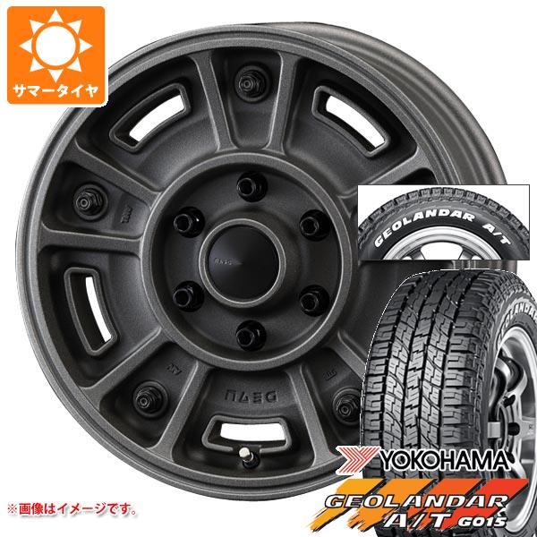 【タイヤ交換対象】ハイエース 200系用 サマータイヤ ヨコハマ ジオランダー A/T G015 215/65R16C 109/107S ホワイトレター クリムソン ディーン BJ メキシカン 6.5-16 タイヤホイール4本セット
