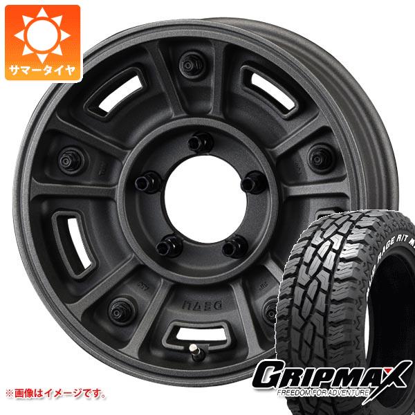 【タイヤ交換対象】5本セット ジムニー JB64W用 サマータイヤ グリップマックス マッドレイジ R/T MAX LT215/70R16 100/97R ホワイトレター クリムソン ディーン BJ メキシカン 5.5-16 タイヤホイール5本セット