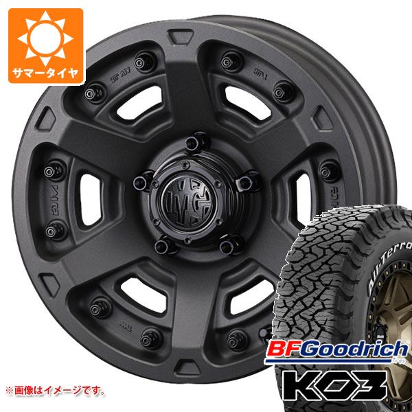【タイヤ交換対象】ジムニーシエラ JB74W用 サマータイヤ BFグッドリッチ オールテレーンT/A KO3 LT225/75R16 115/112S ホワイトレター クリムソン MG アーマー FF 6.0-16 タイヤホイール4本セット|タイヤマックス