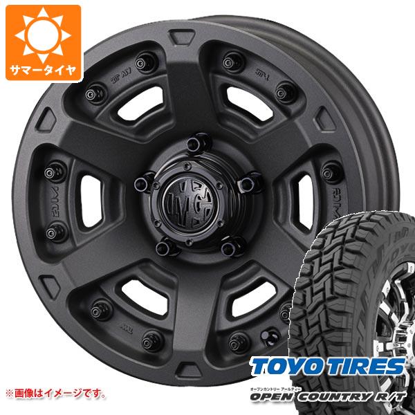 【タイヤ交換対象】スズキ ジムニーノマド JC74W用 サマータイヤ トーヨー オープンカントリー R/T 235/70R16 106Q ホワイトレター クリムソン MG アーマー FF 6.0-16 タイヤホイール4本セット