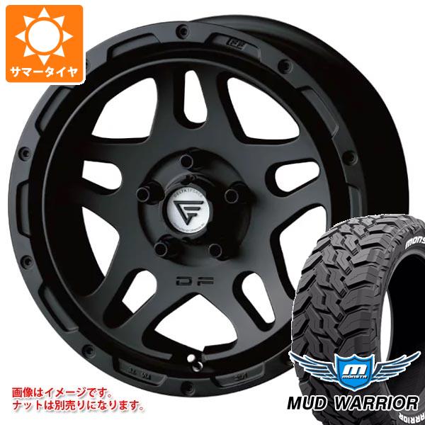 【タイヤ交換対象】デリカD5用 サマータイヤ モンスタ マッドウォーリアー LT215/70R16 107/105Q ホワイトレター デルタフォース オーバーランダー 7.0-16 タイヤホイール4本セット