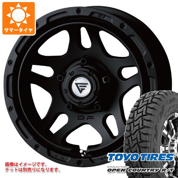 【タイヤ交換対象】ジムニーシエラ JB74W用 2026年製 サマータイヤ トーヨー オープンカントリー R/T 215/70R16 100Q ブラックレター デルタフォース オーバーランダー 6.0-16 タイヤホイール4本セット|タイヤマックス