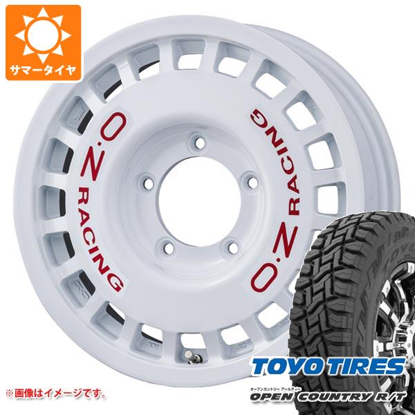 【タイヤ交換対象】ジムニーシエラ JB74W用 2026年製 サマータイヤ トーヨー オープンカントリー R/T 185/85R16 105/103N LT ホワイトレター OZ ラリーレーシング 4x4 6.0-16 タイヤホイール4本セット|タイヤマックス