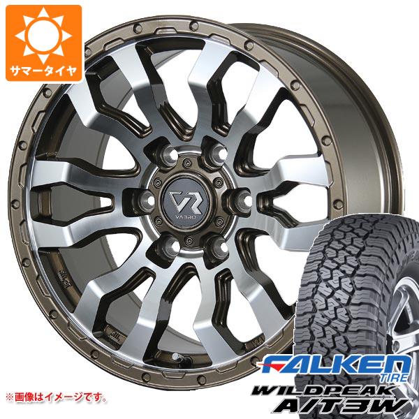 【タイヤ交換対象】FJクルーザー 10系用 サマータイヤ ファルケン ワイルドピーク A/T3W LT285/70R17 116Q ヴァブロ RR-01 8.0-17 タイヤホイール4本セット|タイヤマックス