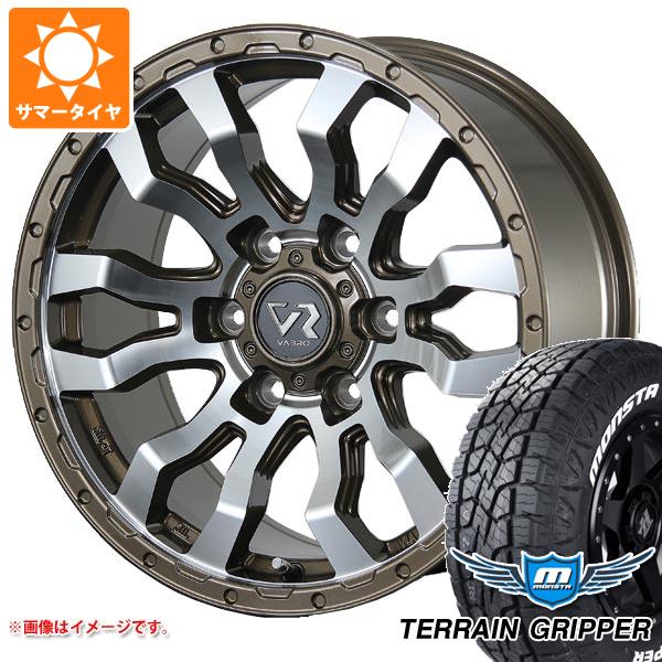 【タイヤ交換対象】サマータイヤ 265/65R17 116T XL モンスタ テレーングリッパー ホワイトレター ヴァブロ RR-01 8.0-17 タイヤホイール4本セット|タイヤマックス