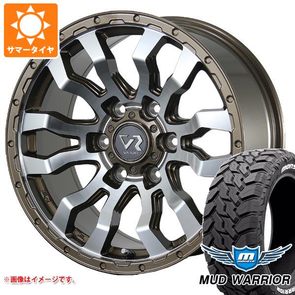 【タイヤ交換対象】サマータイヤ 265/70R17 121/118Q モンスタ マッドウォーリアー ホワイトレター ヴァブロ RR-01 8.0-17 タイヤホイール4本セット｜タイヤマックス