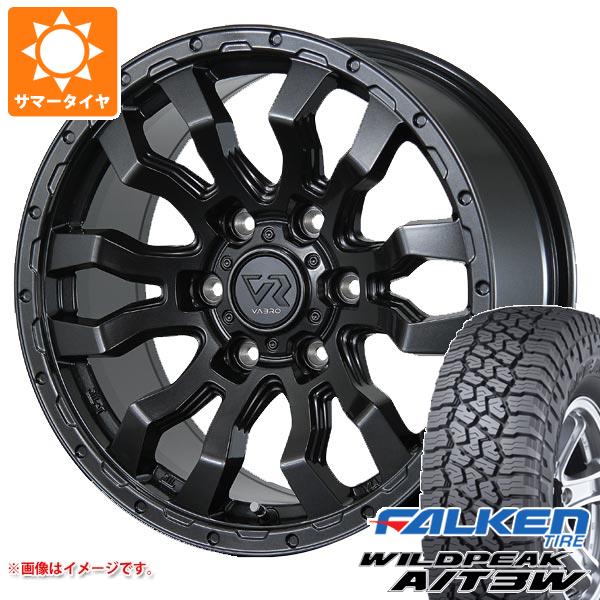 【タイヤ交換対象】FJクルーザー 10系用 サマータイヤ ファルケン ワイルドピーク A/T3W LT285/70R17 116Q ヴァブロ RR-01 8.0-17 タイヤホイール4本セット|タイヤマックス