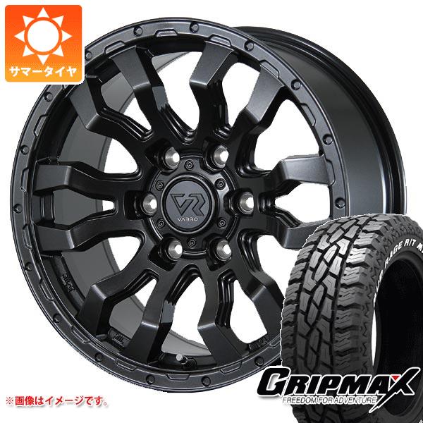 【タイヤ交換対象】ハイエース 200系用 サマータイヤ グリップマックス マッドレイジ R/T MAX LT215/70R16 100/97R ホワイトレター ヴァブロ RR-01 6.5-16 タイヤホイール4本セット