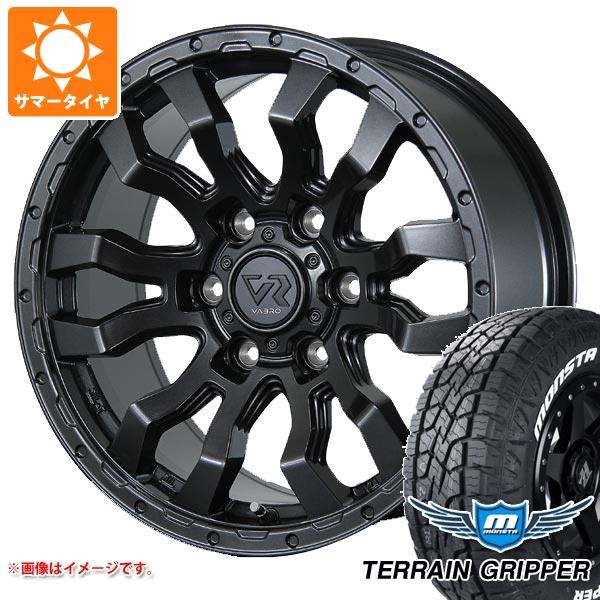 【タイヤ交換対象】FJクルーザー 10系用 サマータイヤ モンスタ テレーングリッパー LT285/70R17 121/118R ホワイトレター ヴァブロ RR-01 8.0-17 タイヤホイール4本セット｜タイヤマックス