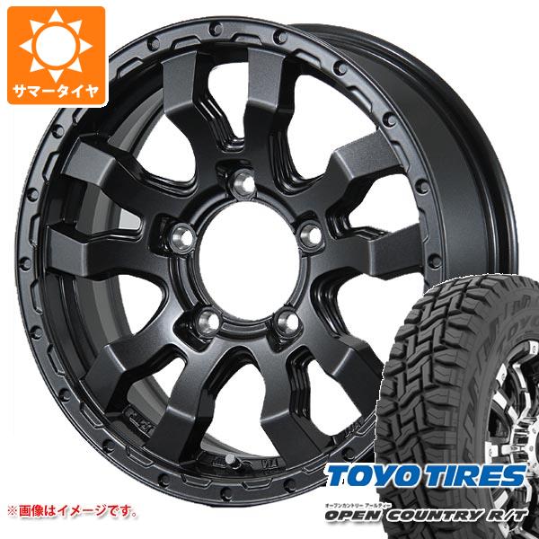 【タイヤ交換対象】5本セット ジムニーシエラ JB74W用 サマータイヤ トーヨー オープンカントリー R/T 235/70R16 106Q ホワイトレター ヴァブロ RR-01 5.5-16 タイヤホイール5本セット 107,800円