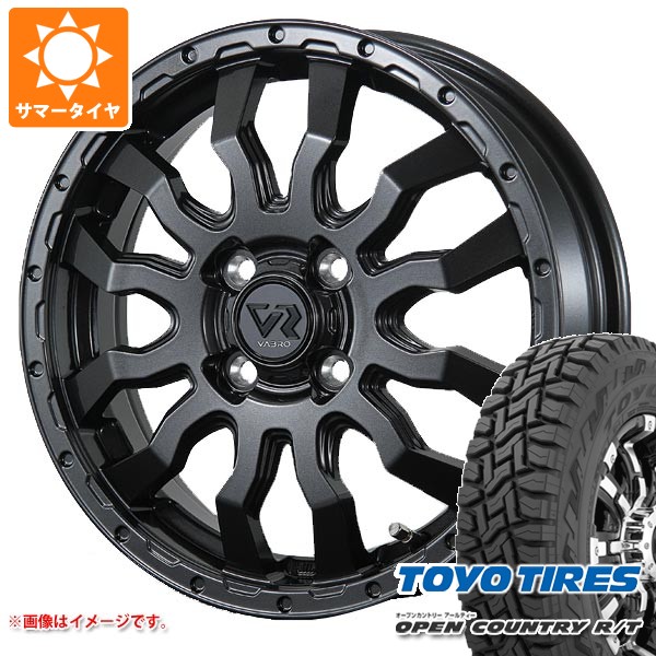 【タイヤ交換対象】アトレーワゴン S300系用 2026年製 サマータイヤ トーヨー オープンカントリー R/T 165/80R14 97/95N ホワイトレター ヴァブロ RR-01 4.5-14 タイヤホイール4本セット｜タイヤマックス