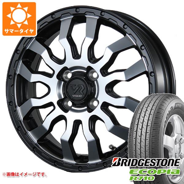 【タイヤ交換対象】ハスラー用 サマータイヤ ブリヂストン エコピア R710 175/80R14 94/93N (175R14 6PR相当) ヴァブロ RR-01 4.5-14 タイヤホイール4本セット｜タイヤマックス