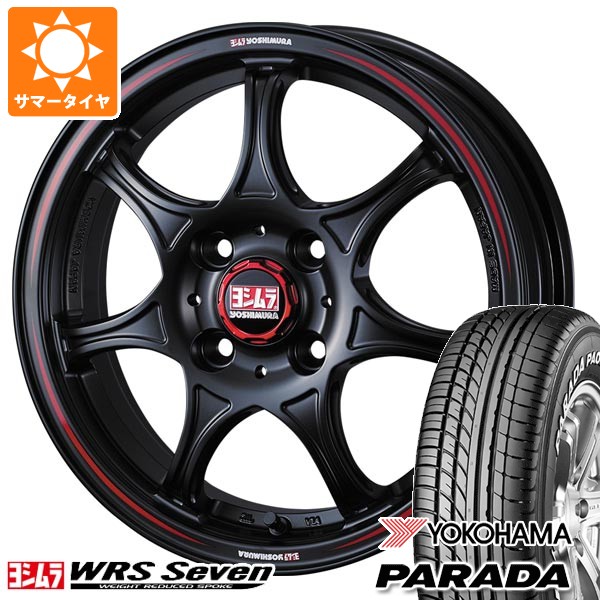 【タイヤ交換対象】スズキ エブリイバン DA17V用 サマータイヤ 2026年製 ヨコハマ パラダ PA03 165/55R14C 95/93N ブラックレター ヨシムラ WRS7 4.5-14 タイヤホイール4本セット