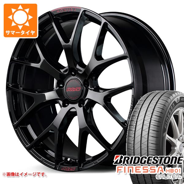 【タイヤ交換対象】サマータイヤ 225/45R18 95W XL ブリヂストン フィネッサ HB01 レイズ ホムラ 2x7FT スペックM 7.5-18 タイヤホイール4本セット