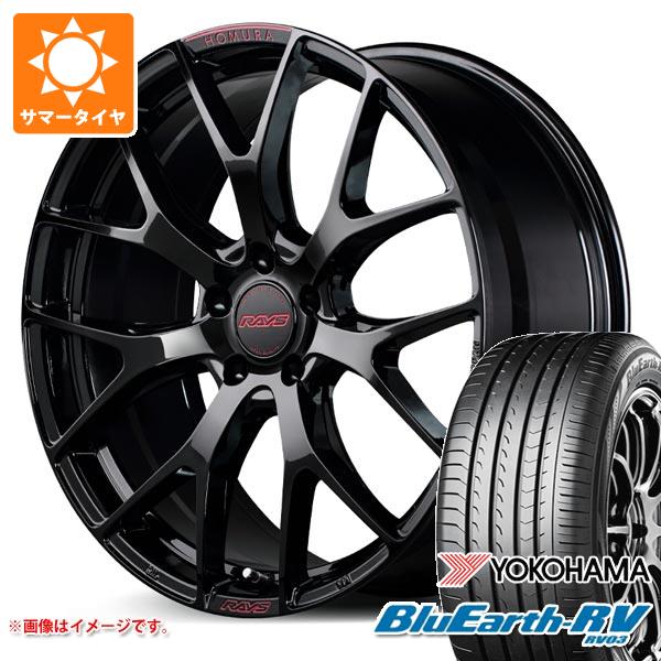 【タイヤ交換対象】サマータイヤ 245/45R19 102W XL ヨコハマ ブルーアースRV RV03 レイズ ホムラ 2x7FT スペックM 8.0-19 タイヤホイール4本セット