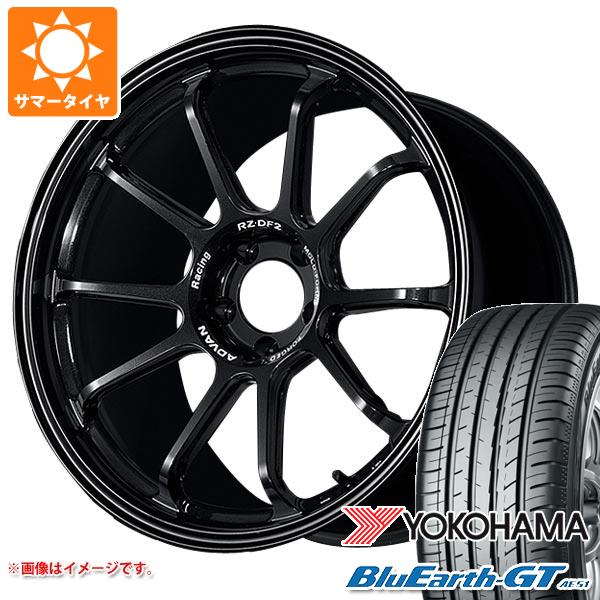 【タイヤ交換対象】サマータイヤ 225/45R19 96W XL ヨコハマ ブルーアースGT AE51 アドバンレーシング RZ-DF2 8.5-19 タイヤホイール4本セット