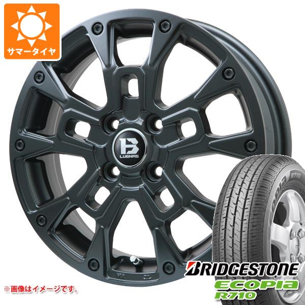 【タイヤ交換対象】エブリイバン DA17V用 サマータイヤ ブリヂストン エコピア R710 165/80R14 97/95N (165R14 8PR相当) Bラグナス BRD 4.5-14 タイヤホイール4本セット