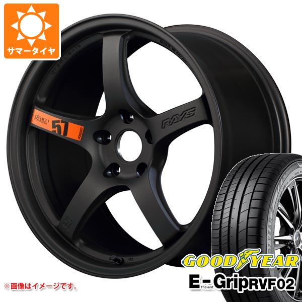 【タイヤ交換対象】サマータイヤ 225/45R19 96W XL グッドイヤー エフィシエントグリップ RVF02 レイズ グラムライツ 57CR スペックD 8.5-19 タイヤホイール4本セット 129,250円